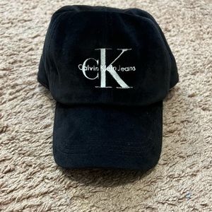 Calvin Klein Velour Black Hat